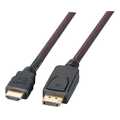 DisplayPort/HDMI Cable Full HD,A-A M-M, 3m, black