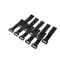 Velcro cable strap, 10 pcs., black