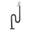 Flexible cable channel, Clamp-On version, 1347x129 mm, black
