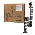 Flexible cable channel, Clamp-On version, 1347x129 mm, black