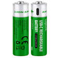 Battery, Rechargeable over USB-C, Li, AAA, 2pcs. Blister