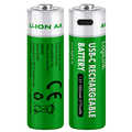 Battery, Rechargeable over USB-C, Li, AA, 2pcs. Blister