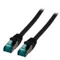 RJ45 Patch cable S/FTP, Cat. 6A, black, 40m