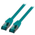 RJ45 Patch cable S/FTP, Cat. 6A, green, 40m