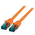 RJ45 Patch cable S/FTP, Cat. 6A, orange, 50m