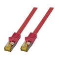 Patch Cat.6A- Cat7 10G S/FTP PIMF Rood 0,25m