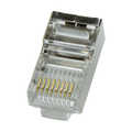 RJ45 modular plug, Cat.5e, shielded, 100 pcs