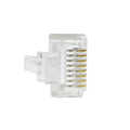 RJ45 modular easy plug Cat.6 UTP RJ45, open front,  25 stuks