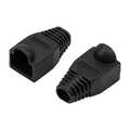 Modular RJ45 Plug Cable Boot 6.5mm BLACK, 50pcs