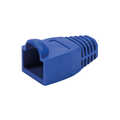 Modular RJ45 Plug Cable Boot 6.5mm blue, 50pcs