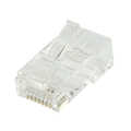 Modulaire stekker RJ45 Cat.6A UTP, grijs, 100 stuks