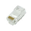 Modulaire stekker RJ45 Cat.6A UTP, grijs, 100 stuks