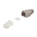 Modulaire stekker RJ45 Cat.6A UTP, grijs, 100 stuks