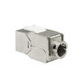 Keystone jack RJ45 Cat.6A 10G fully shielded 180° tool fre