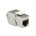 Keystone jack RJ45 Cat.6A 10G fully shielded 180° tool fre