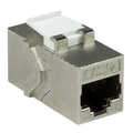 Cat.6A Keystone Inline Coupler STP, only 14.5 mm width, slim type