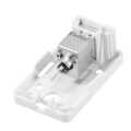 Keystone surface box 1-port, with shutter