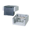Buiten opbouwdoos voor 2 keystone modules, IP44