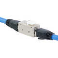 Keystone coupler Cat.6A STP, 2xRJ45, SlimLine