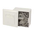 Wall outlet Cat6A STP 2 voudig Wit