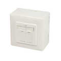 Wall outlet Cat6A STP 2 voudig Wit