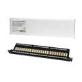 Cat.6A Patch Panel 24-Port UTP, 1U, 90° IDC