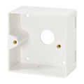 Surface back box for flush mount outlets, signal white RAL9003