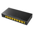 8-ports Gigabit desktop network switch, metal case, black