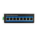 Industrial Fast Ethernet PoE switch, 8-port, 10/100 Mbit/s