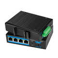 Industrial Gigabit Ethernet Switch, 4-Port 1000 Mbps + 1 port SFP