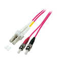 Duplex Fiber Patchkabel OM4 (100Gbit) LC-ST 50/125, 2mm, 15m