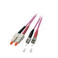 Duplex Glasvezel Patchkabel OM4 (100Gbit) SC-ST 50/125, 2,8mm, 5m