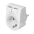 aanbieding Adapter 1x CEE 7/3 + 2x USB-A