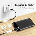 Aanbieding Mobile Power Bank, LiPo, 10.000mAh, black, LCD display, PD 20W