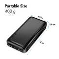 Mobile Power Bank, LiPo, 20.000 mAh, black