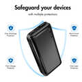 Mobile Power Bank, LiPo, 20.000 mAh, black