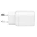 USB-C charger, 100 W, GaN, 2-port, 2x USB-C (PD), White