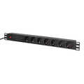 19 inch 7-v spanningsslof,  zwart, Filters, overspan.beveiliging 2m