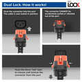 ACT Netsnoer C14 IEC Lock+ Dual Locking - C15 IEC Lock+ wit 2 m, PC3875
