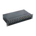 14 Slot Media Converter Chassis with redundant Power Supply