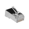 RJ45 Cat5e FTP connector, voor masssieve aders, 25 stuks