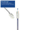 RJ45 PASS-THROUGH PLUG C6A SH