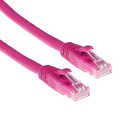 CAT6 UTP patchkabel roze snagless met lipbeschermer  0.5m