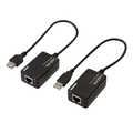 USB 2.0 Cat.5 extender, 60 m,  black