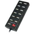 LogiLink USB 2.0 Hub, 13-Port with On/Off Switch