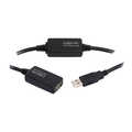 Extension cable USB 2.0, black, 15m