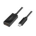 USB 3.2 Gen 1 adapter, USB-C/M to HDMI-A/F, 4K/30 Hz, black, 0.15 m