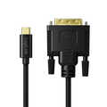 USB 3.2 Gen1 Type-C cable, C/M to DVI-D/M, 1080p/60 Hz black, 3 m