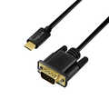 USB 3.2 Gen1 Type-C cable, C/M to VGA/M, 1080p/60 Hz, black , 1.8 m
