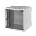 Network cabinet 10 inch, 6U, assembled, 300mm deep, grey